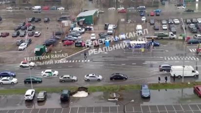 В Киеве произошел прорыв трубопровода