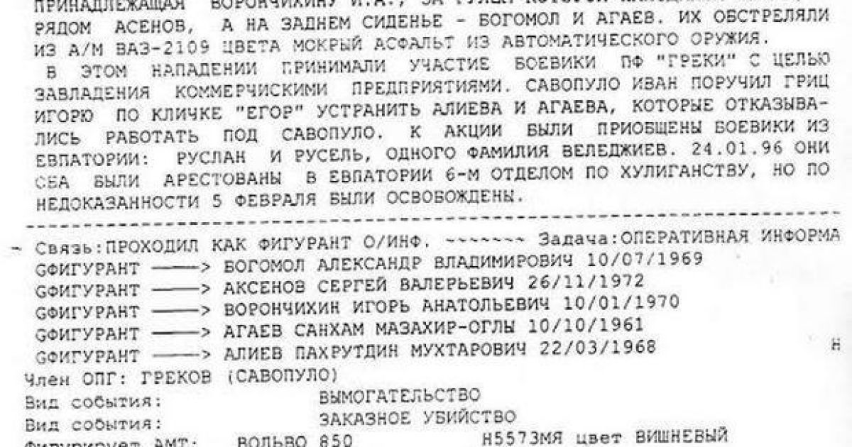 Появились документы, подтверждающие криминальное прошлое Аксенова / © facebook/Юрий Мешков