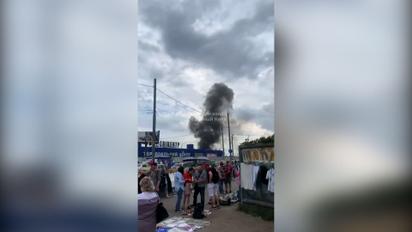 В Киеве случился пожар в одном из строительных гипермаркетов