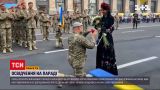 Новости Украины: ветеран АТО признался в любви своей девушке на Майдане Незалежности во время парада