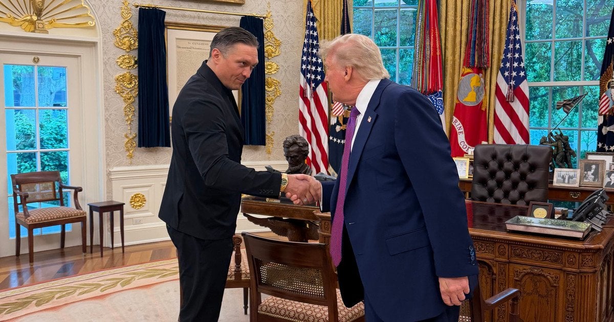 Александр Усик и Дональд Трамп