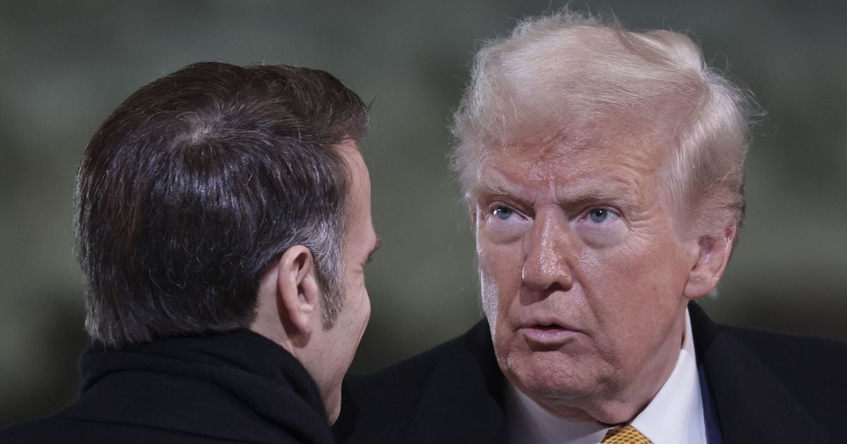 Президент Франції Емманюель Макрон та президент США Дональд Трамп
