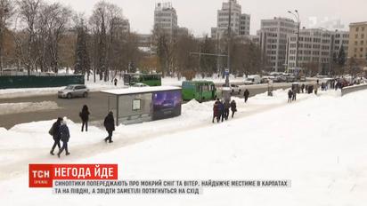 Мокрый снег и сильный ветер: на Украину надвигается непогода