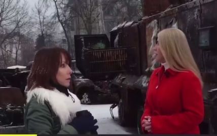 Взрыв в Киеве во время российской атаки попал в прямой эфир британского телеканала (видео)