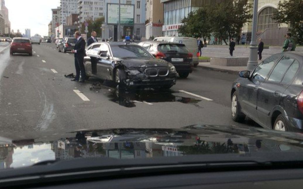 Аварія за участю авто Суркова / © vk.com/msk_dtp