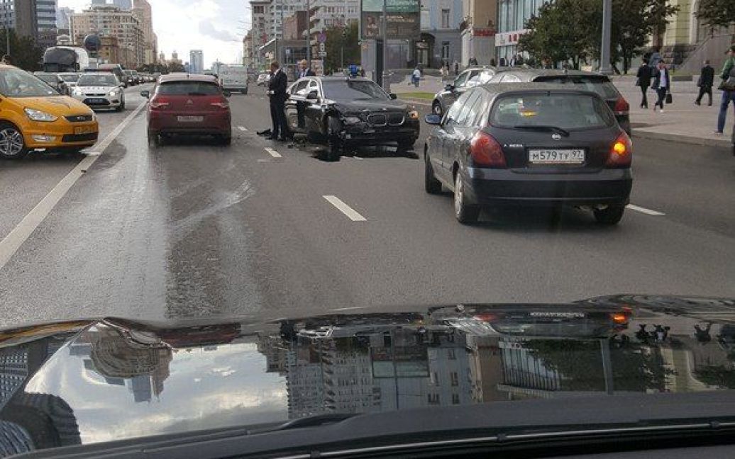 Аварія за участю авто Суркова / © vk.com/msk_dtp