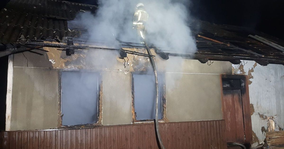 Пожежа у Сколе_3 / © Управление ГСЧС во Львовской области