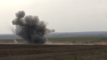 Вибухає російська авіабомба: момент детонації знято на камеру | Ексклюзив