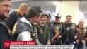 Київські байкери зустріли легендарного Дзуккеро в аеропорту "Бориспіль"
