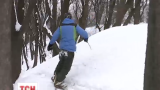 Київський сноубордист спустився зі схилу біля фунікулера