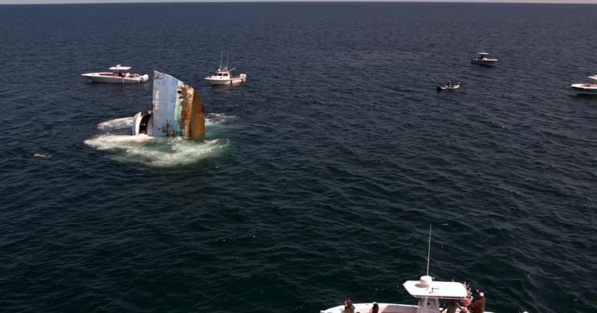 В Мексиканском заливе затопленное списанное судно RMS Cyclops станет искусственным рифом