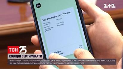 Новости Украины: "зеленые" паспорта о полной вакцинации от коронавируса будут действовать только 270 дней