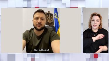 Звернення президента України Володимира Зеленського за підсумками 61-го дня війни (жестовою мовою)