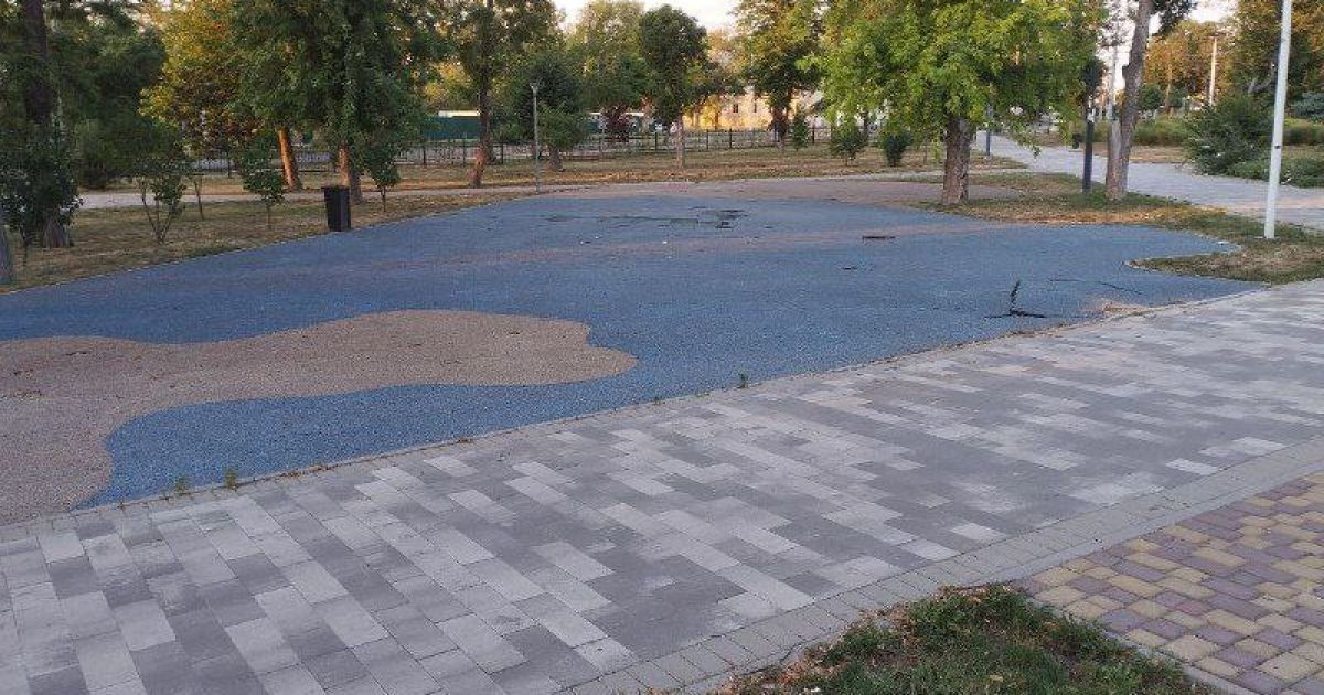 Детская площадка в Мариуполе Фото: Мариупольский городской совет