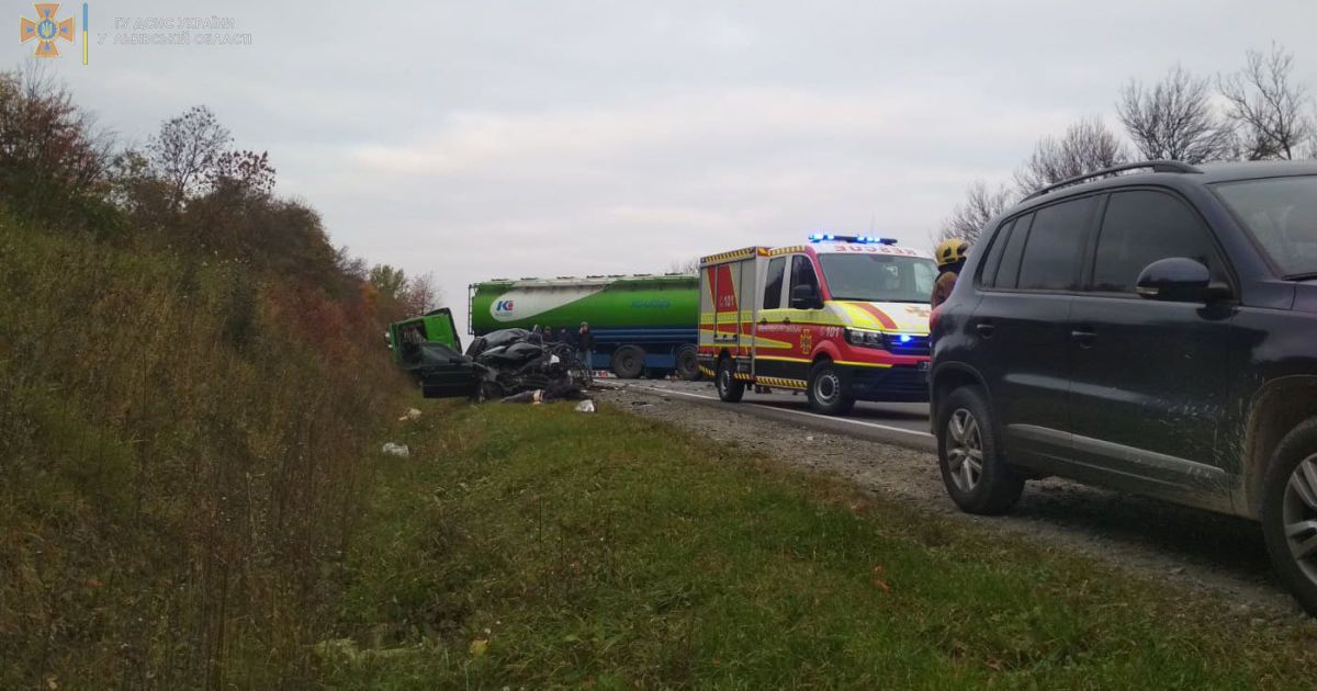 Смертельна ДТП у Львівській області_3 / © Управління ДСНС у Львівській області
