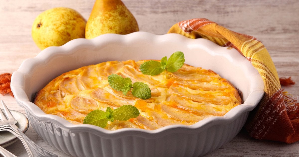 Пиріг "Невидимка" з грушами