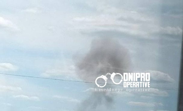Задимлення у Дніпрі після атаки РФ. Фото: Дніпро Оперативний.