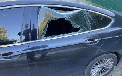 Под Киевом правозащитнику Лисянскому повредили авто, разбили стекло и подбросили мертвую летучую мышь: фото