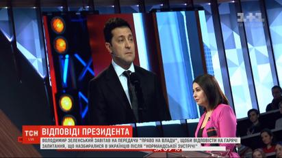 Зеленский рассказал в эфире "Право на власть", пожал ли он руку Путину