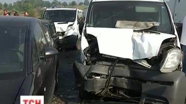 Массовая авария на Львовщине вызвала затор на трассе Львов-Рава-Русская