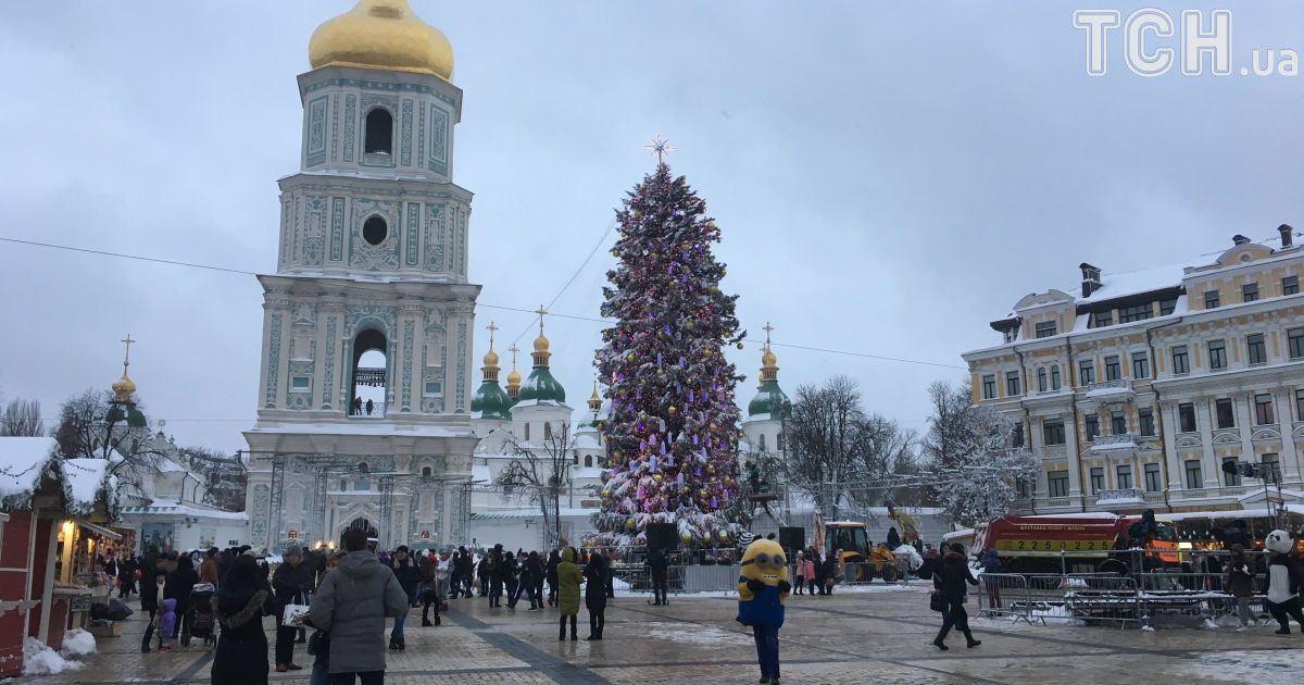 Украина встретила Новый 2018-й год