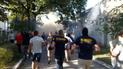 У Києві на Святошино мешканці демонтували частину огорожі на місці скандальної забудови