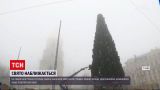 На Софійській площі закінчують монтаж головної ялинки країни | Новини України