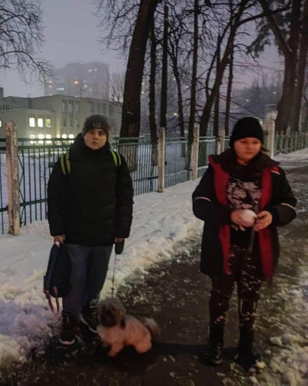 Школьники, над которыми сбили ракету в Киеве