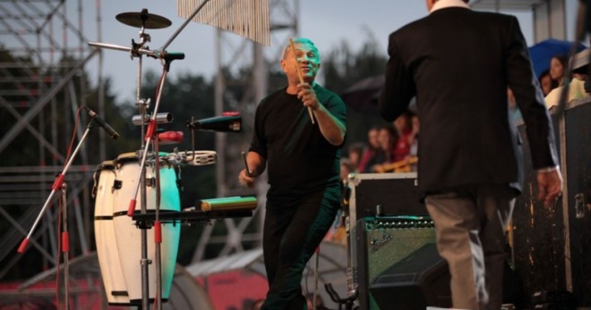 Одно из последних прижизненных фото Ивана Вощины во время выступления в Луцке / © Таблоид Волыни