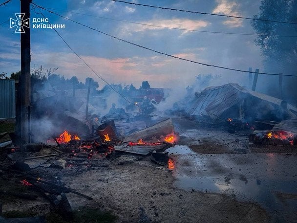 Пожежа у притулку «Сіріус» під Києвом / © ДСНС у Київській області