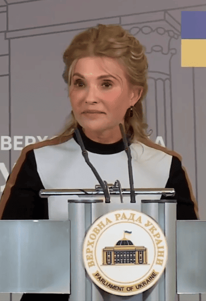 Юлія Тимошенко/Скрін з відео брифінгу у Верховній Раді