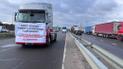 Протест украинских перевозчиков на границе с Польшей/Фото: Ольга Дейнека/Общественное Львов