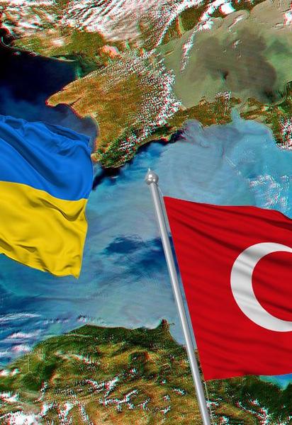Прапори України та Туреччини