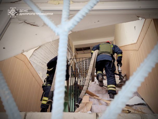 The aftermath of the shelling of Kryvyi Rih, March 12