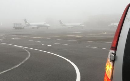 В аэропорту "Киев" из-за сильного тумана отменили три рейса