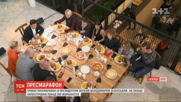 После 8-часового общения с журналистами президент чувствует себя хорошо, но жалуется на горло