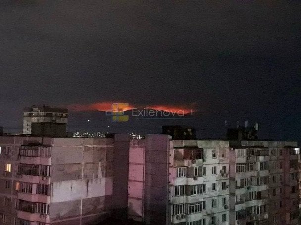 Нічна атака на Новоросійськ. Фото: Exilenova+