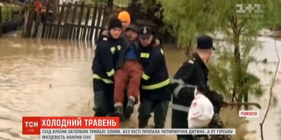 Негода атакує Румунію: потужні зливи й снігопади вирують у країні