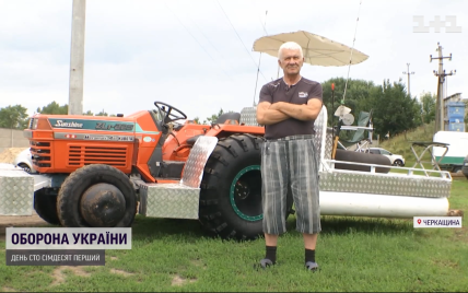 Українець змайстрував трактор, який плаває по воді