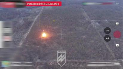 "АЗОВ" показав яскраве знищення ворожого танка