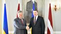 Петро Порошенко й Раймондс Вейоніс