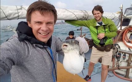 Ведущий проекта "Мир наизнанку" Дмитрий Комаров съел смертоносную рыбу