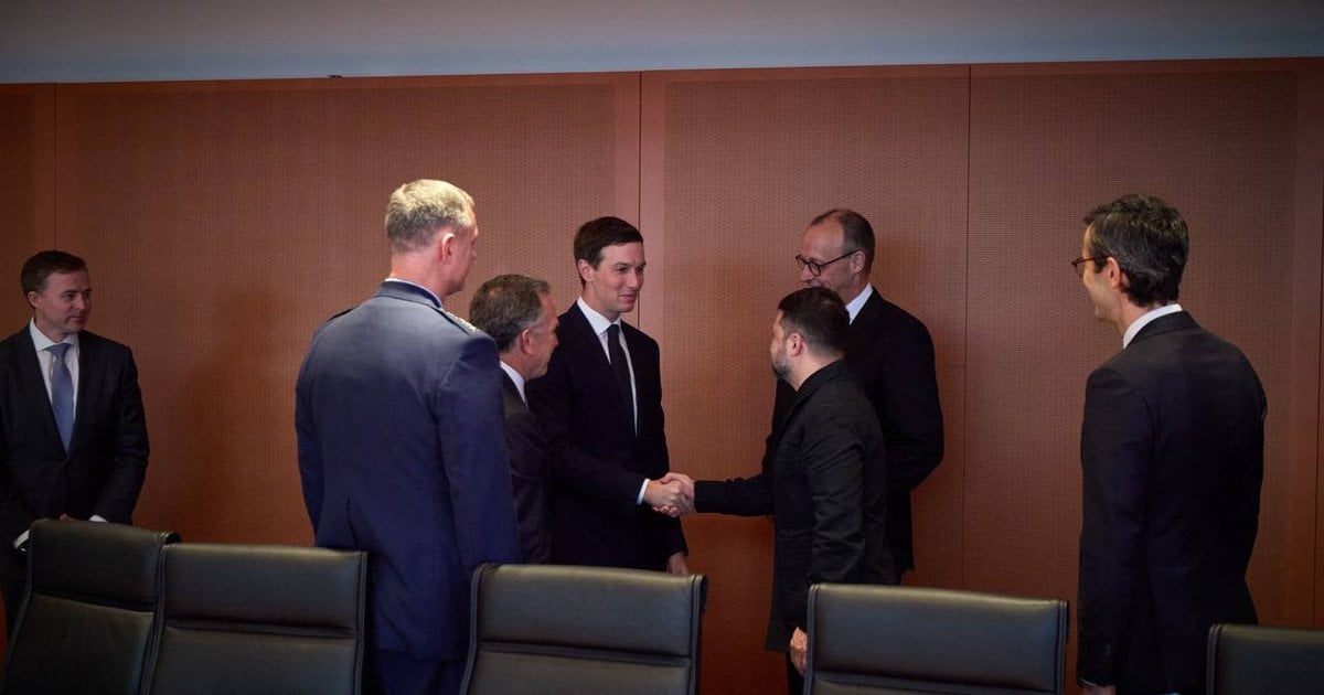 Володимир Зеленський, Фрідріх Мерц, Джаред Кушнер та Стів Віткофф