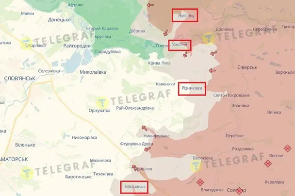 Що відбувається на Костянтинівському напрямку / © Телеграф