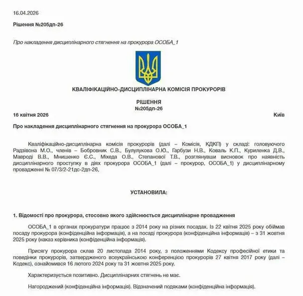 Рішення КДКП. / © скриншот