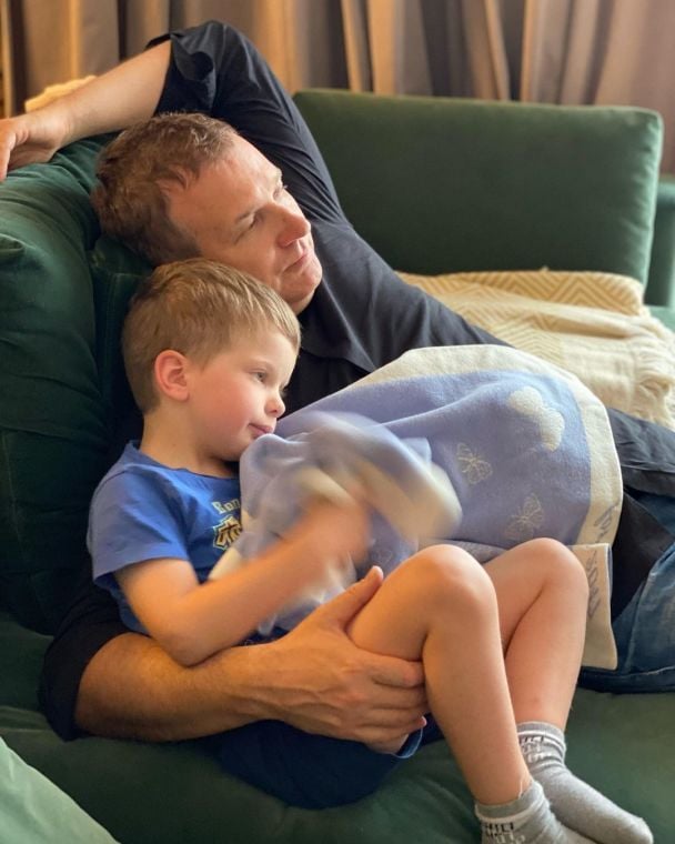 Юрій Горбунов з дітьми / © instagram.com/kosadcha