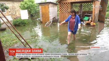 Вище вікон позаливало хати на Вінниччині внаслідок злив