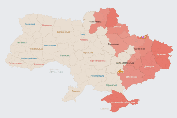 Ворог атакує Україну БпЛА: напрямок руху