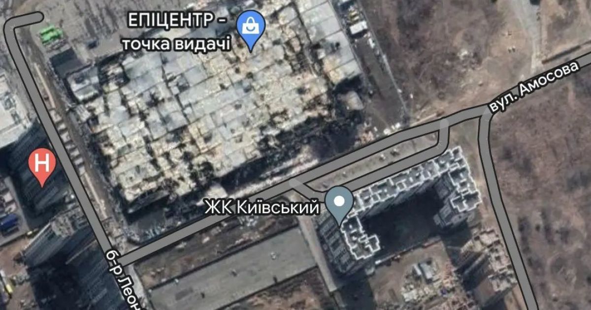 Google оновив супутникові мапи Бучі й громади