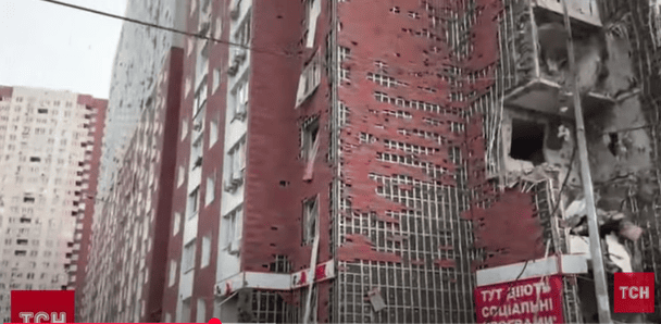 Последствия атаки на Киев / © ТСН